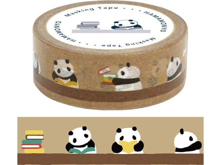 Hamamonyo Panda&#39;s Library Masking Tape