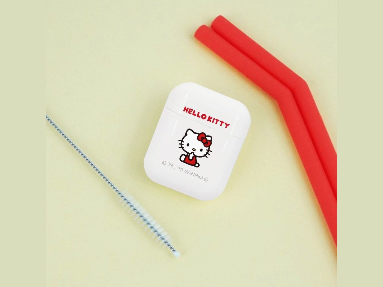 Hashy Pocket Silicone Straw Hello Kitty