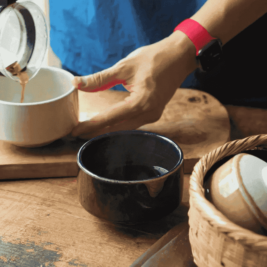 Heuge MATCHA BOWL ORIBE -green-