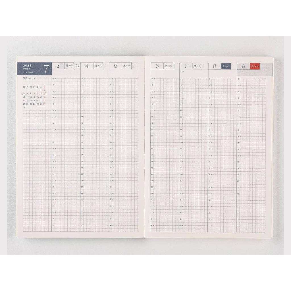 Hobonichi Cousin 2023 Avec Book JPN/A5/Jul Start/Mon Start/6-Month