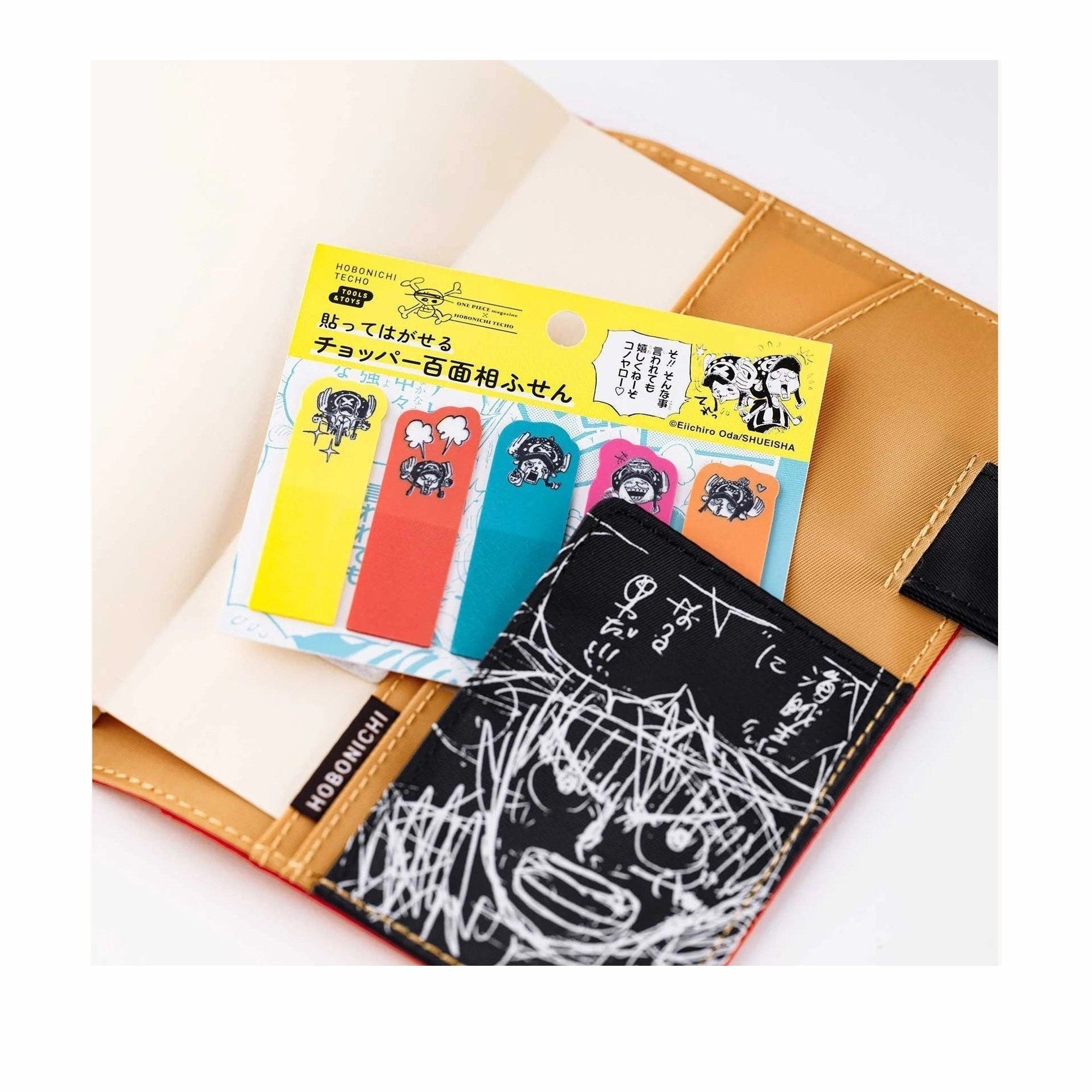 Hobonichi ONE PIECE magazine: Clear Sticky Note Set The Many Faces of Chopper