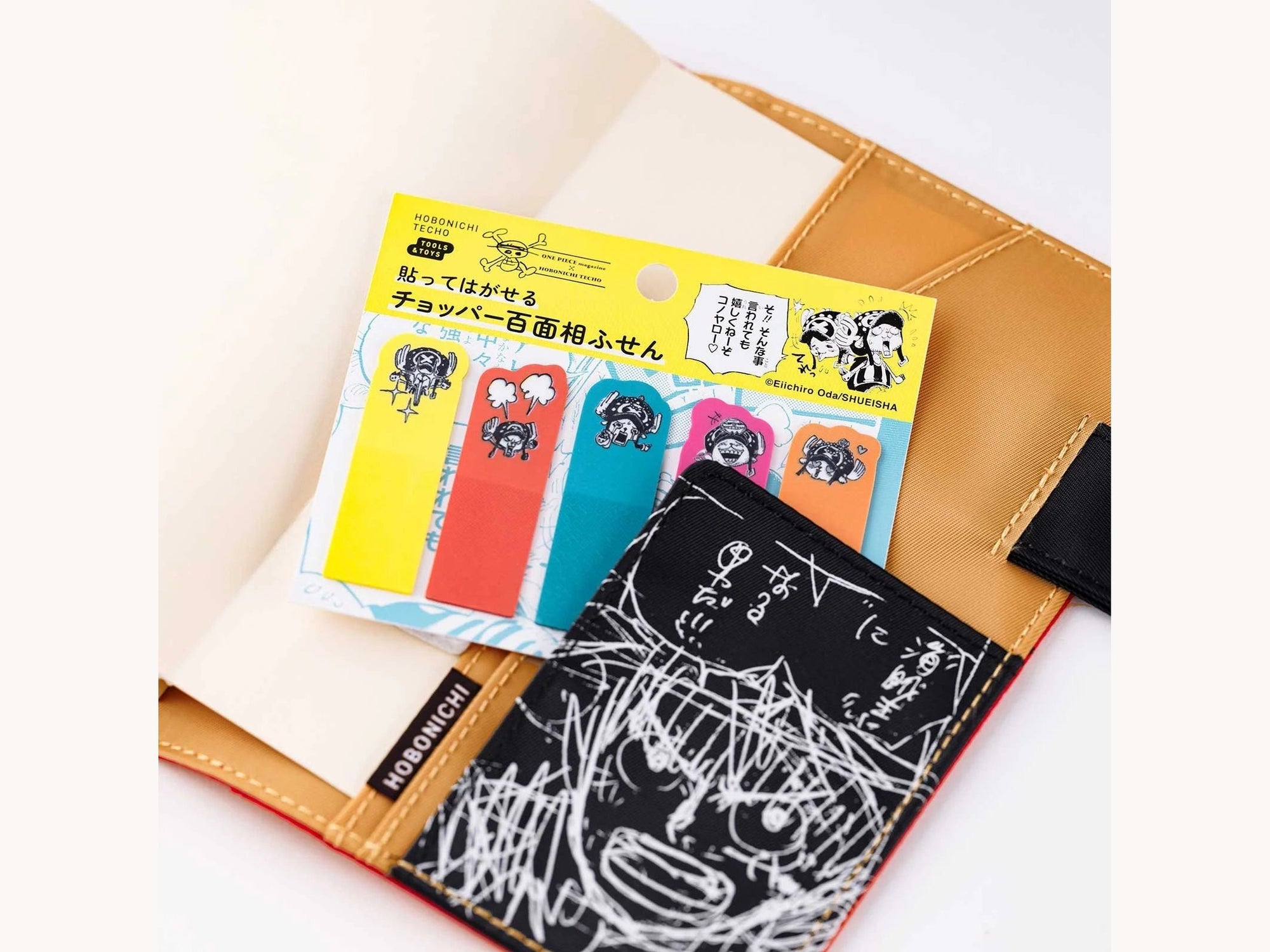 Hobonichi ONE PIECE magazine: Clear Sticky Note Set The Many Faces of Chopper