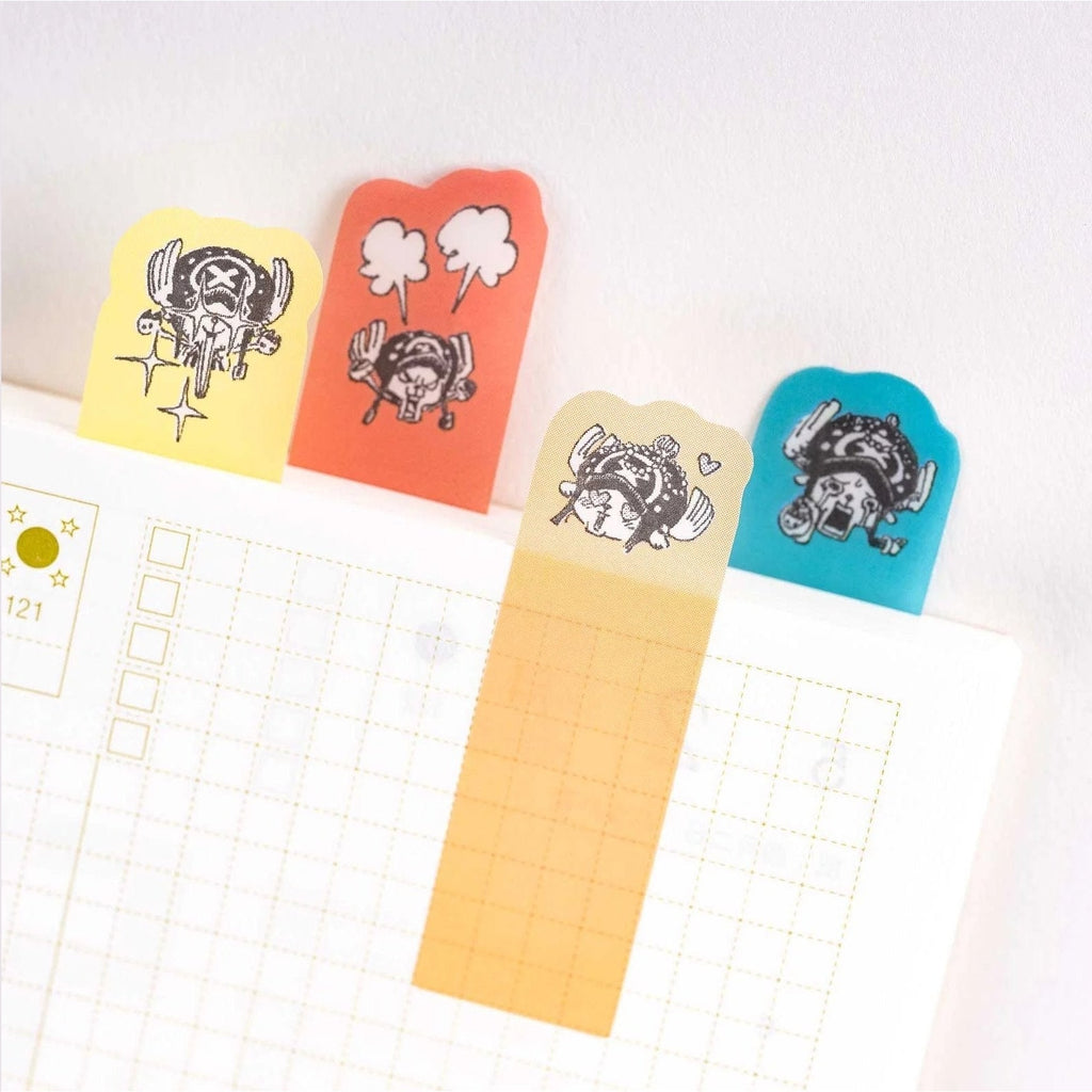 Hobonichi ONE PIECE magazine: Clear Sticky Note Set The Many Faces of Chopper