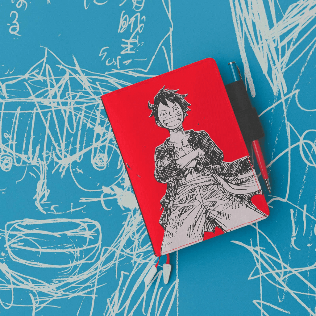 Hobonichi Techo 2023 A6 Planner Set ONE PIECE magazine: Straw Hat Luffy Red