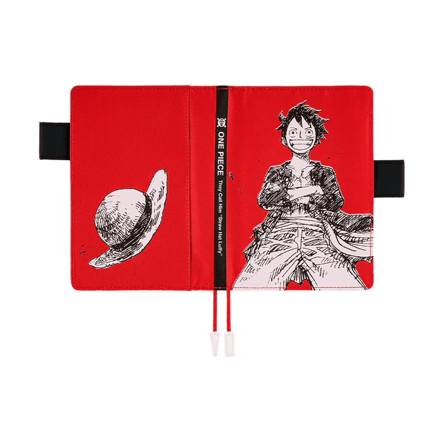 Hobonichi Techo 2023 A6 Planner Set ONE PIECE magazine: Straw Hat Luffy Red