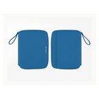 Hobonichi Techo 2023 A6 planner cover in Mare blue with zipper and wrist strap