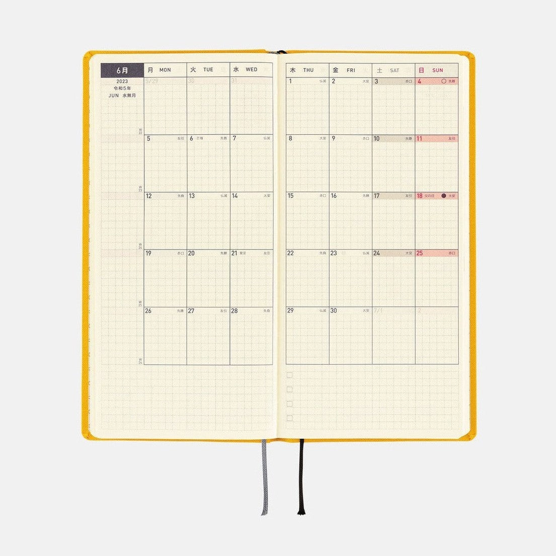 Hobonichi Techo 2023 Weekly Colours