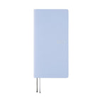 Matte light blue Hobonichi Techo 2023 closed planner with silver embossed year