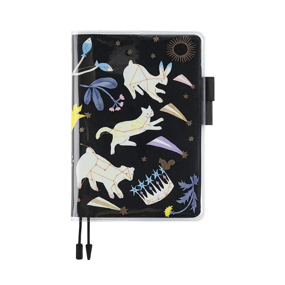 Hobonichi Yuka Hiiragi Cover on Cover A5 with seasonal constellations and animal silhouettes
