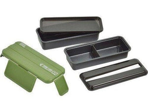 Home Label Pcs lock Lunch Box Steps Khaki Green