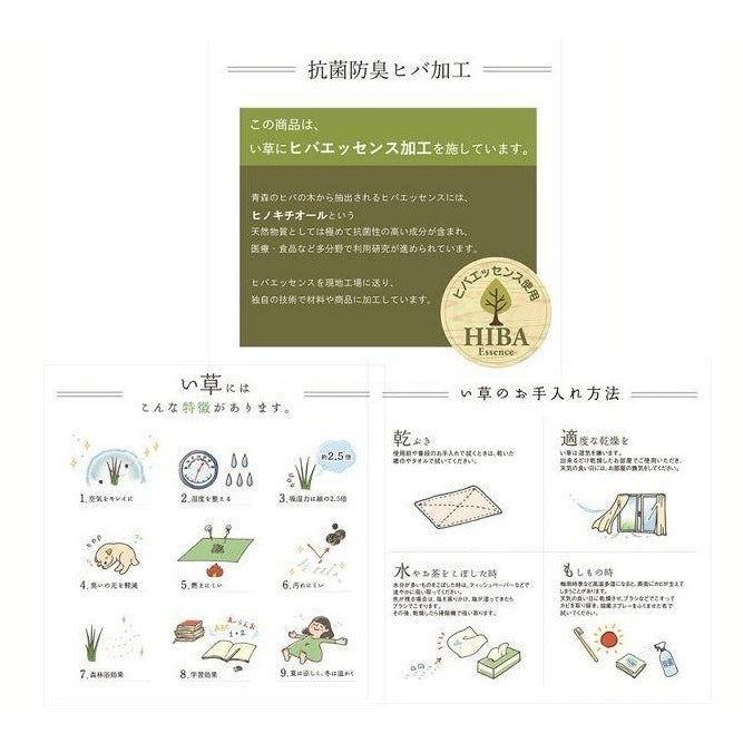 Ikehiko Culure Igusa Tatami Cushion 82x82