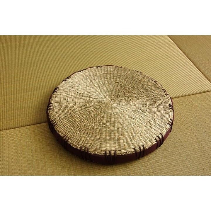 Ikehiko Igusa Coast Circle Seat Cushion 40cm