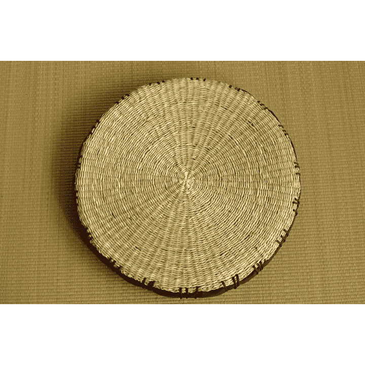 Ikehiko Igusa Coast Circle Seat Cushion 40cm