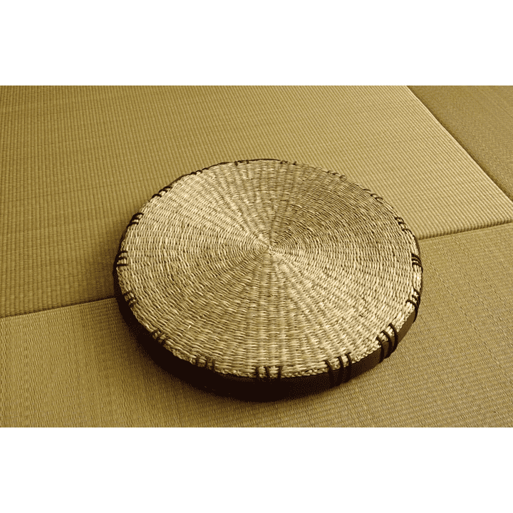 Ikehiko Igusa Coast Circle Seat Cushion 40cm
