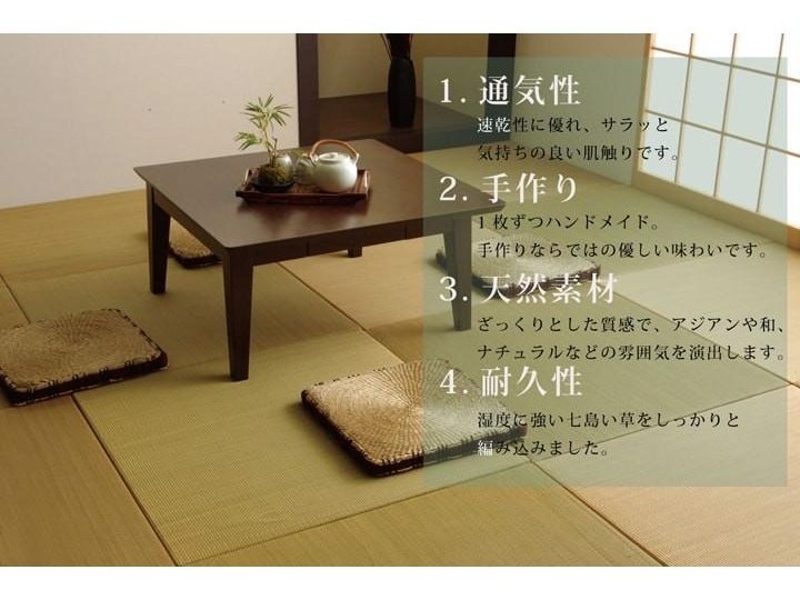 Ikehiko Igusa Coast Square Seat Cushion 40x40cm