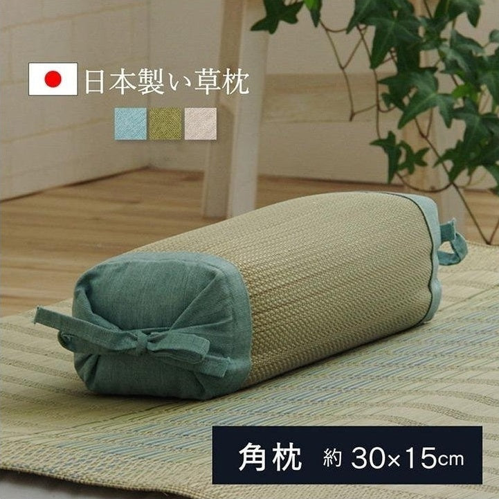 Ikehiko Igusa x Denim Block Pillow 30x15cm
