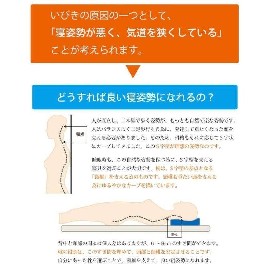 Ikehiko Anti-snore Therapeutic Pillow