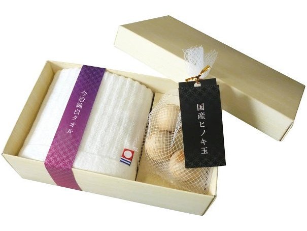 Imabari Hand Towel Hinoki Bath Ball 3P Set