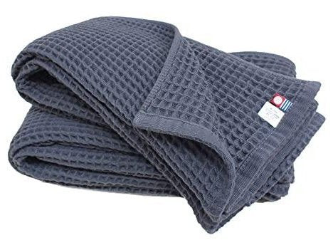 Imabari Waffle Bath Towel bath towel Blue cm