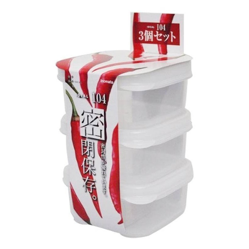 Inomata Sq Containers 3 Pk 160ml