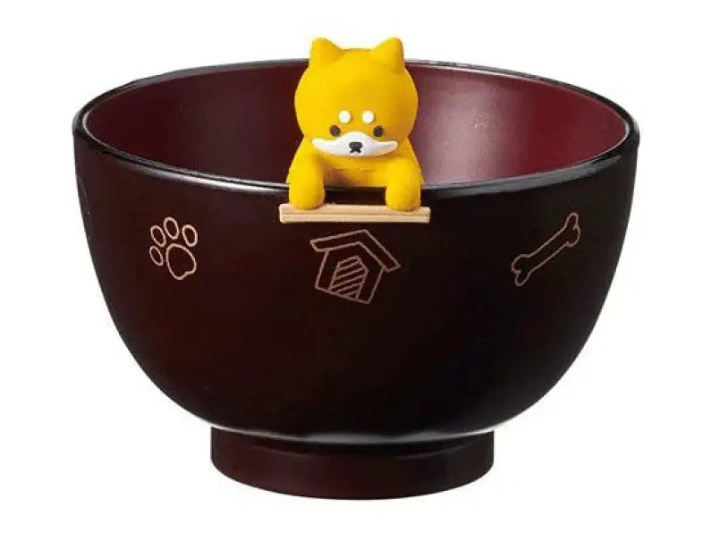 Ishida Dog Chopstick Rest with Soup bowl
