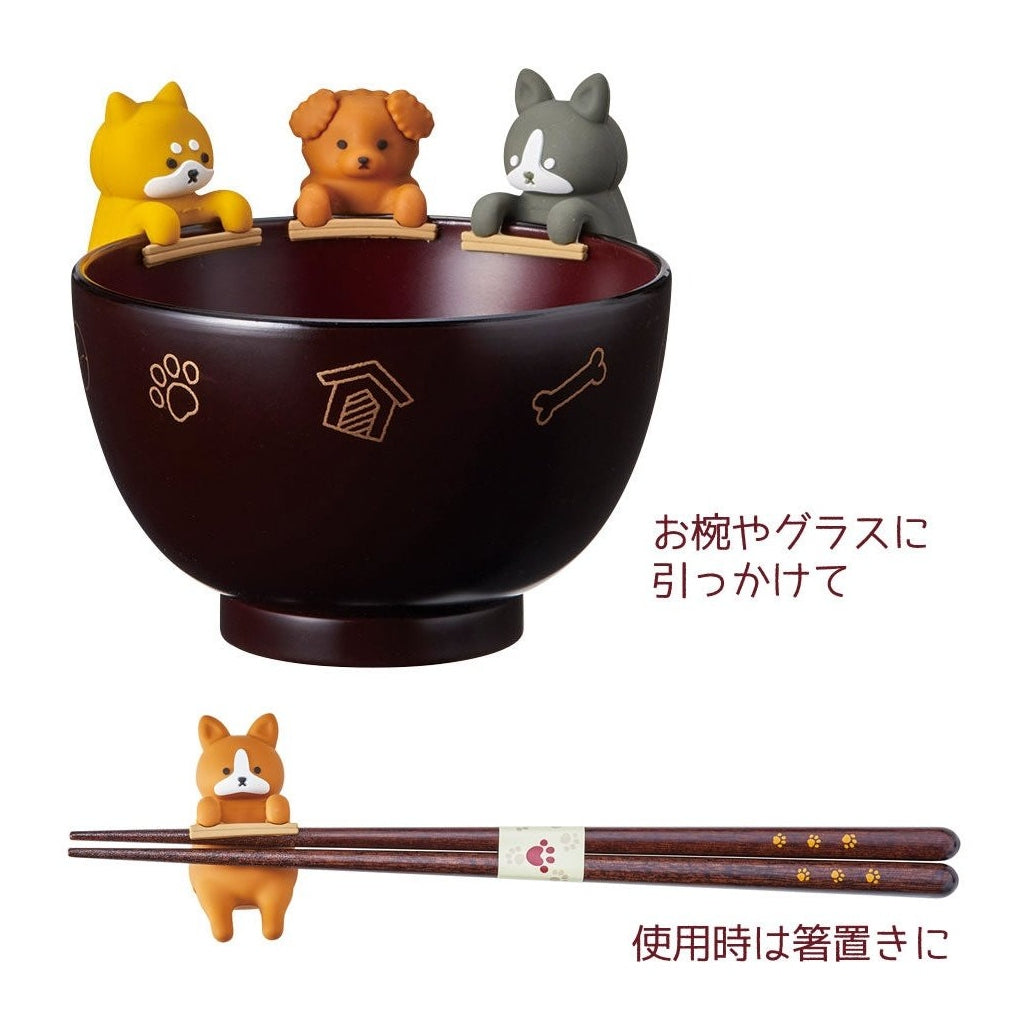 Ishida Dog Chopstick Rest with Soup bowl