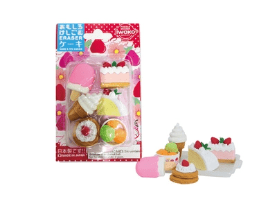 Iwako Cake Erasers Set
