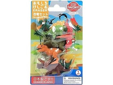 Iwako Dinosaurs Erasers Set