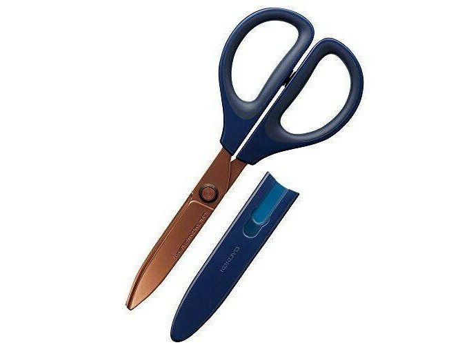 KOKUYO Titanium Scissors Dark Blue