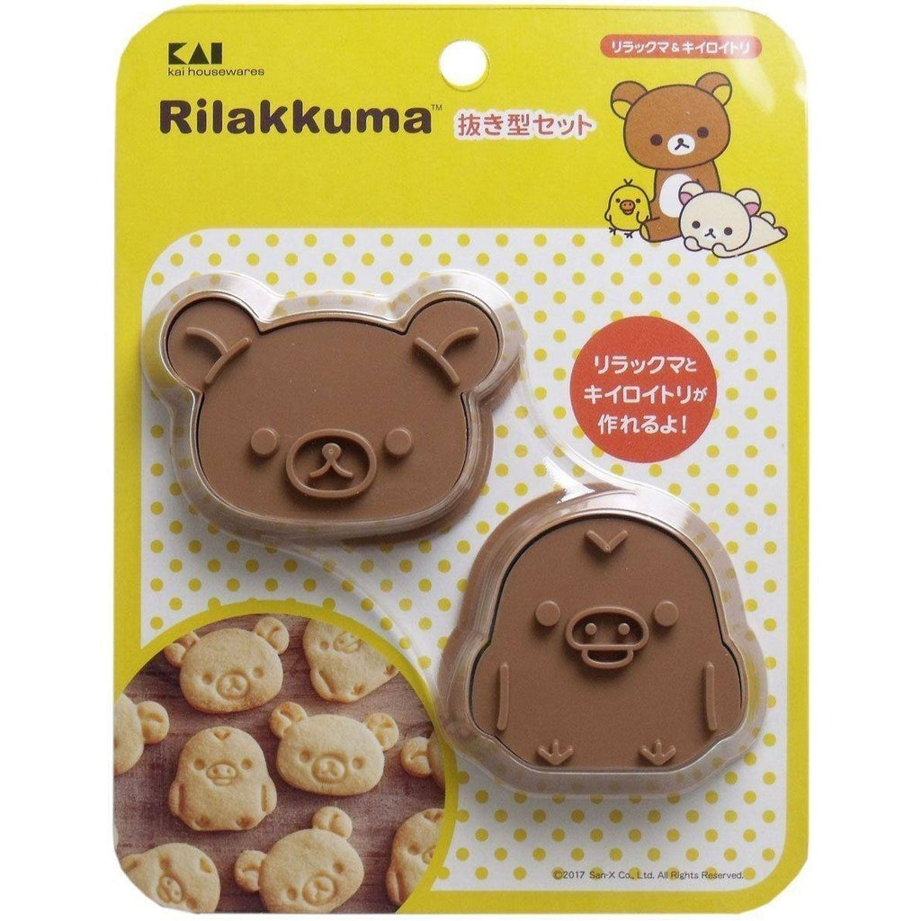 Kai Rilakkuma & Kiroitori Cookie Cutter 2pc Set