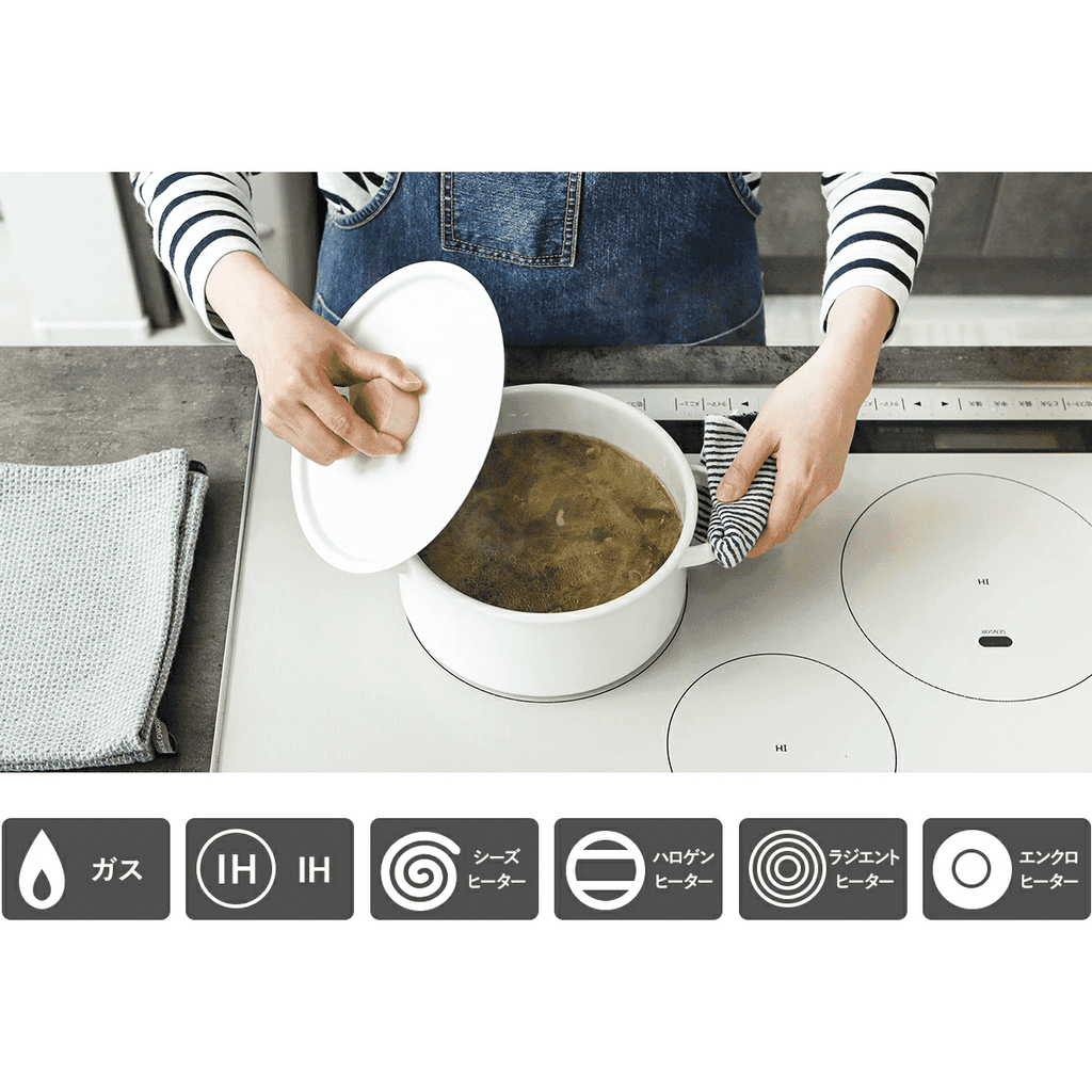 Kaico Enamel Two-Handle Pot