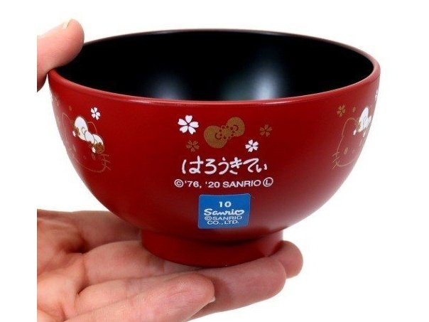 Kanesho Hello Kitty Sakura Soup Bowl