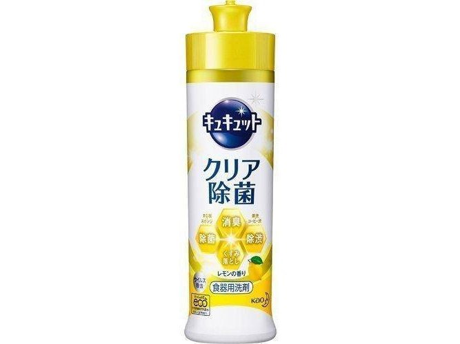 Kao Kyukyutto Clear Bacteria Removal Dish Soap Lemon ml
