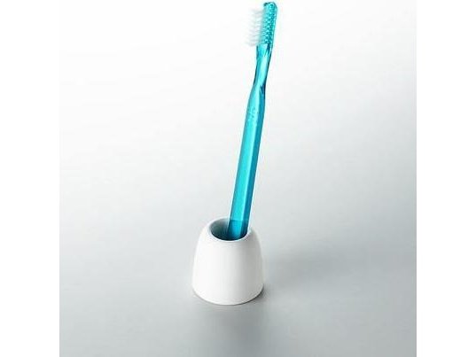 Karari Diatomaceous Earth Toothbrush Stand White