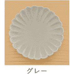 Kikugata Chrysanthenum Medium Plate 17D