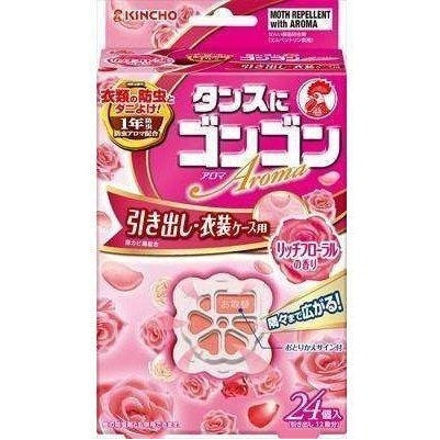 Kincho Gongon Floral Drawer Moth Repellent 24Pcs