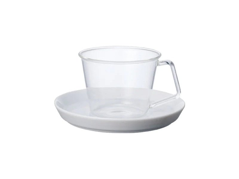 Kinto CAST Coffee Cup & Porcelain Saucer - 220ml