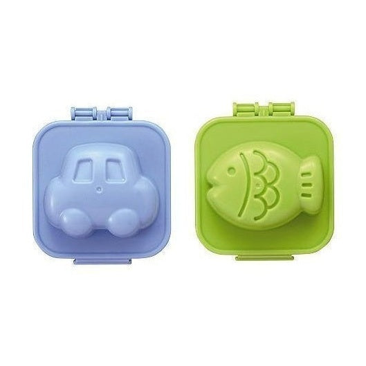 Kokubo Car & Fish Soft Boiled Egg Shaper 2pc