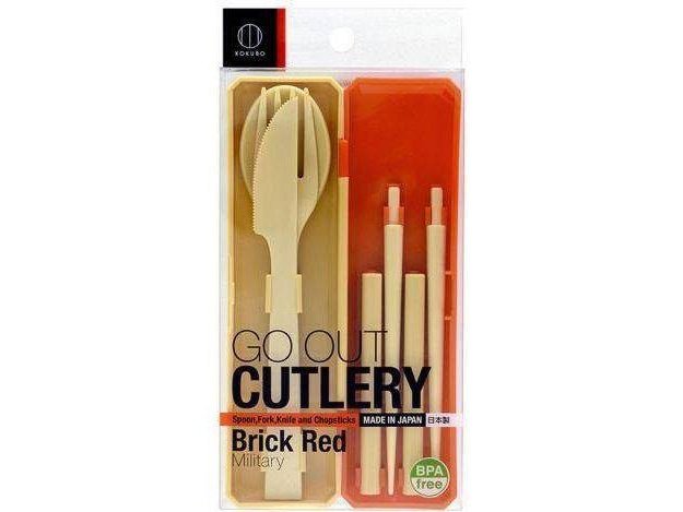 Kokubo GO Cutlery Color:Brick Red