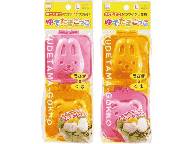 Kokubo Rabbit Bear Soft Boiled Egg Shaper pc Set