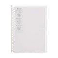 Clear Kokuyo Campus B5 smart ring binder front view with white logo
