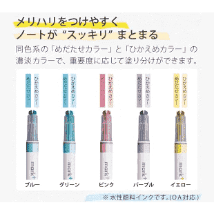 Kokuyo - 2 Tone Color Mark Set of 5 Pcs