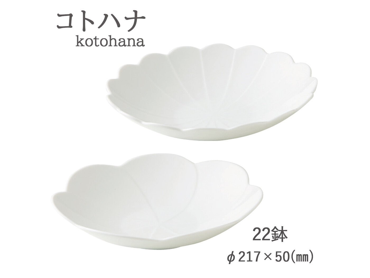 Kotohana Shallow Bowl 21D 5H