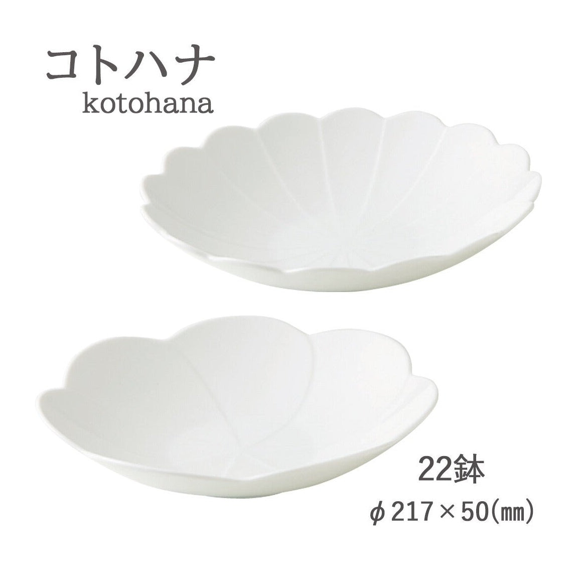 Kotohana Shallow Bowl 21D 5H