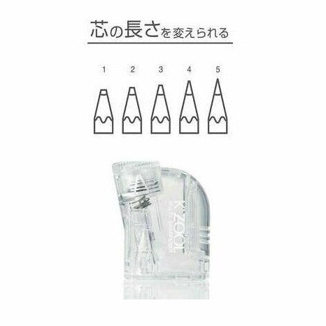 Kutsuwa Pencil Sharpener KZOOL Clear RS029CL