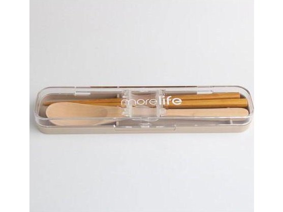 Life Wooden Chopstick Spoon Set