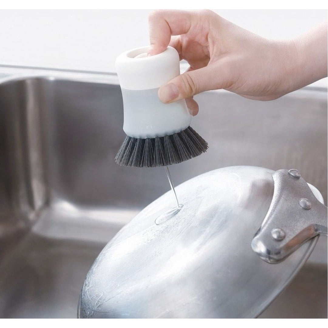 Polypropylene Dish Brush With Washing Up Liquid Soap Dispenser