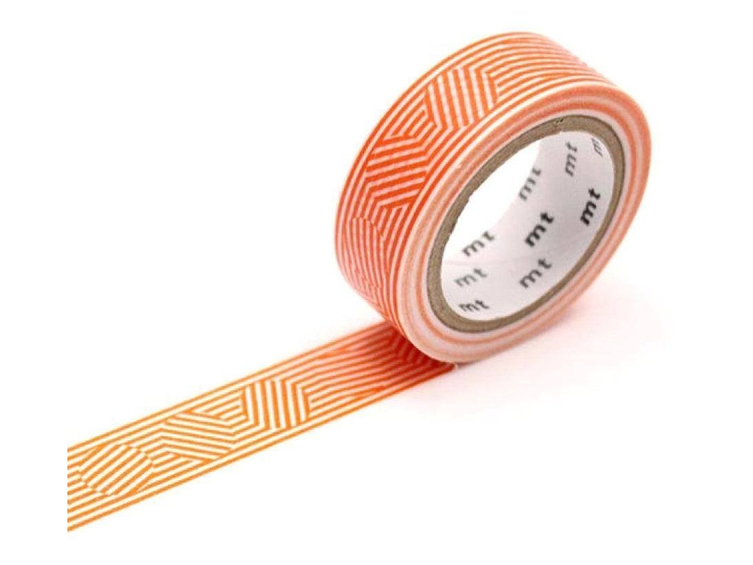 Masking Tape MT Single Roll Border Circle Orange