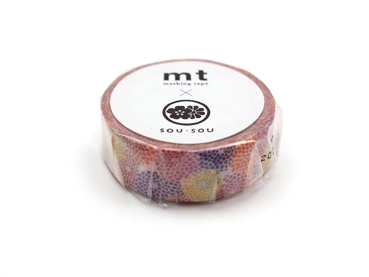 Masking Tape MT Single Roll - SOU 'Kiku Zukushi' Chrysanthemum