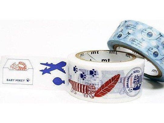 Masking Tape MT Single Wide Roll Letter Mikey